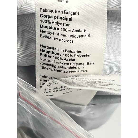 TopShop Long Line Double Breasted Blue Vest Sz S 4 NWT Minimalist Capsule Office - Picture 6 of 7